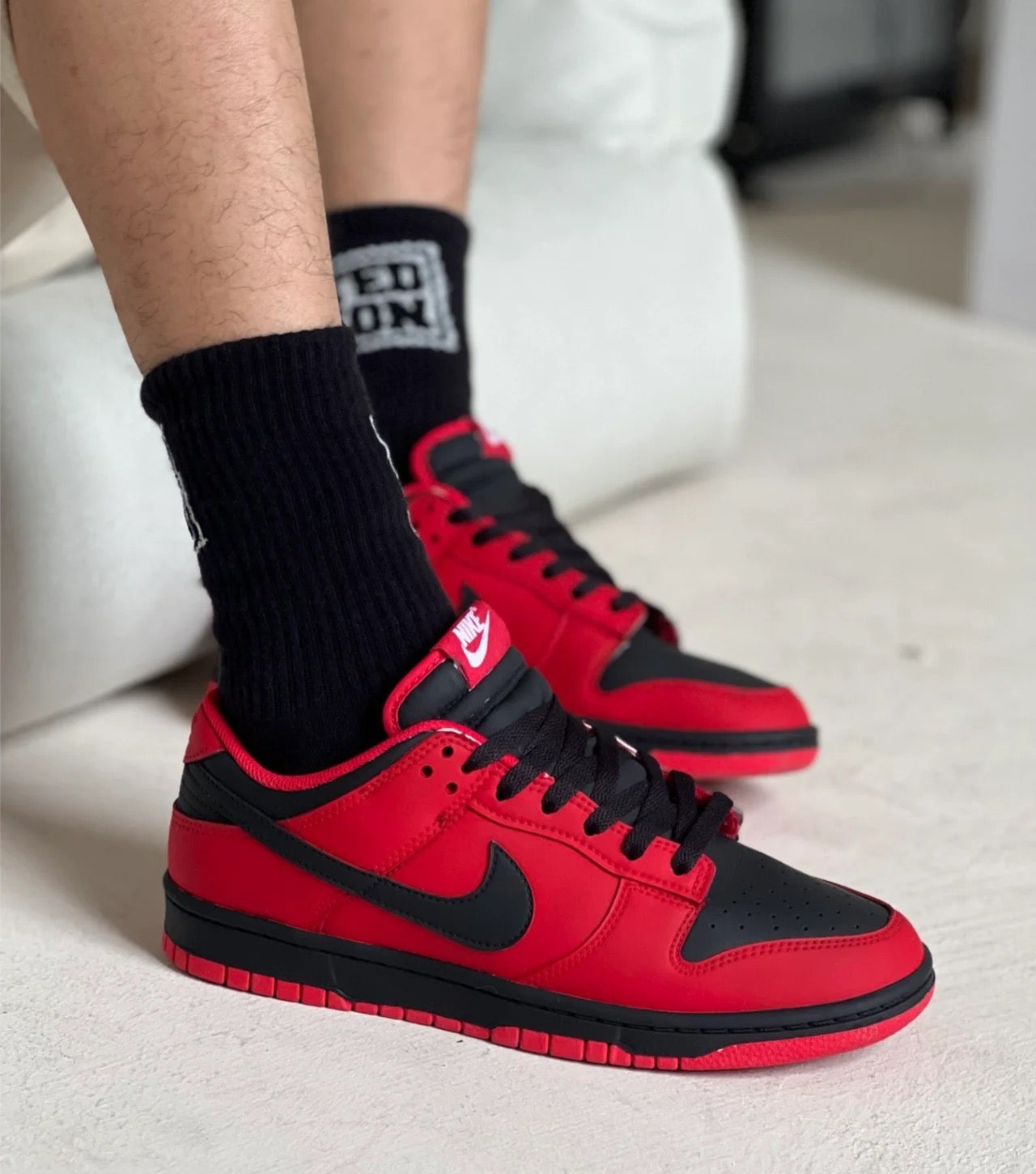 Uncle Luban Custom Nike Dunk Low "Bred" – Authentic Base, Handcrafted Heat