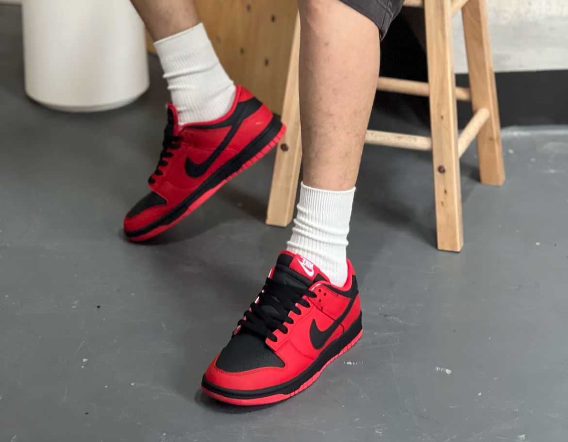 Uncle Luban Custom Nike Dunk Low "Bred" – Authentic Base, Handcrafted Heat