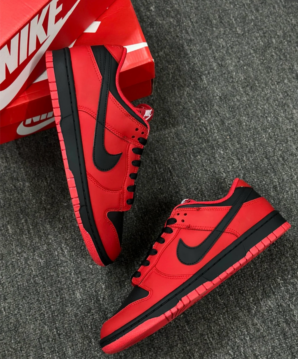 Uncle Luban Custom Nike Dunk Low "Bred" – Authentic Base, Handcrafted Heat