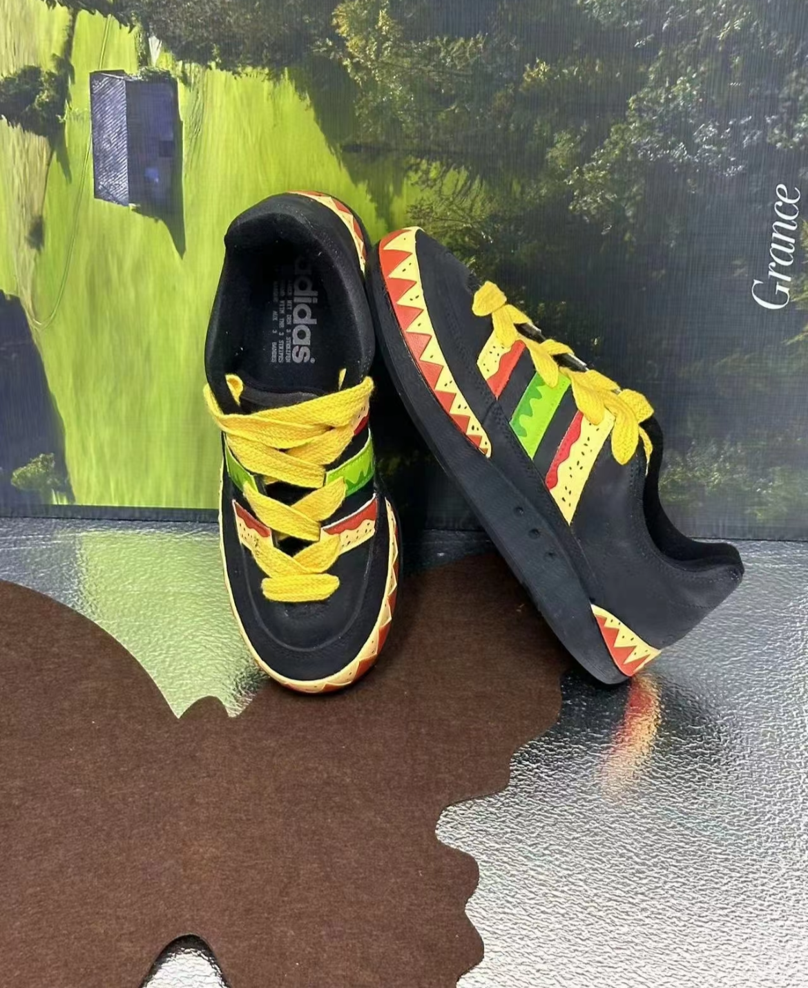 Uncle Luban Custom Adidas Originals Athletics “Burger Theme” Edition