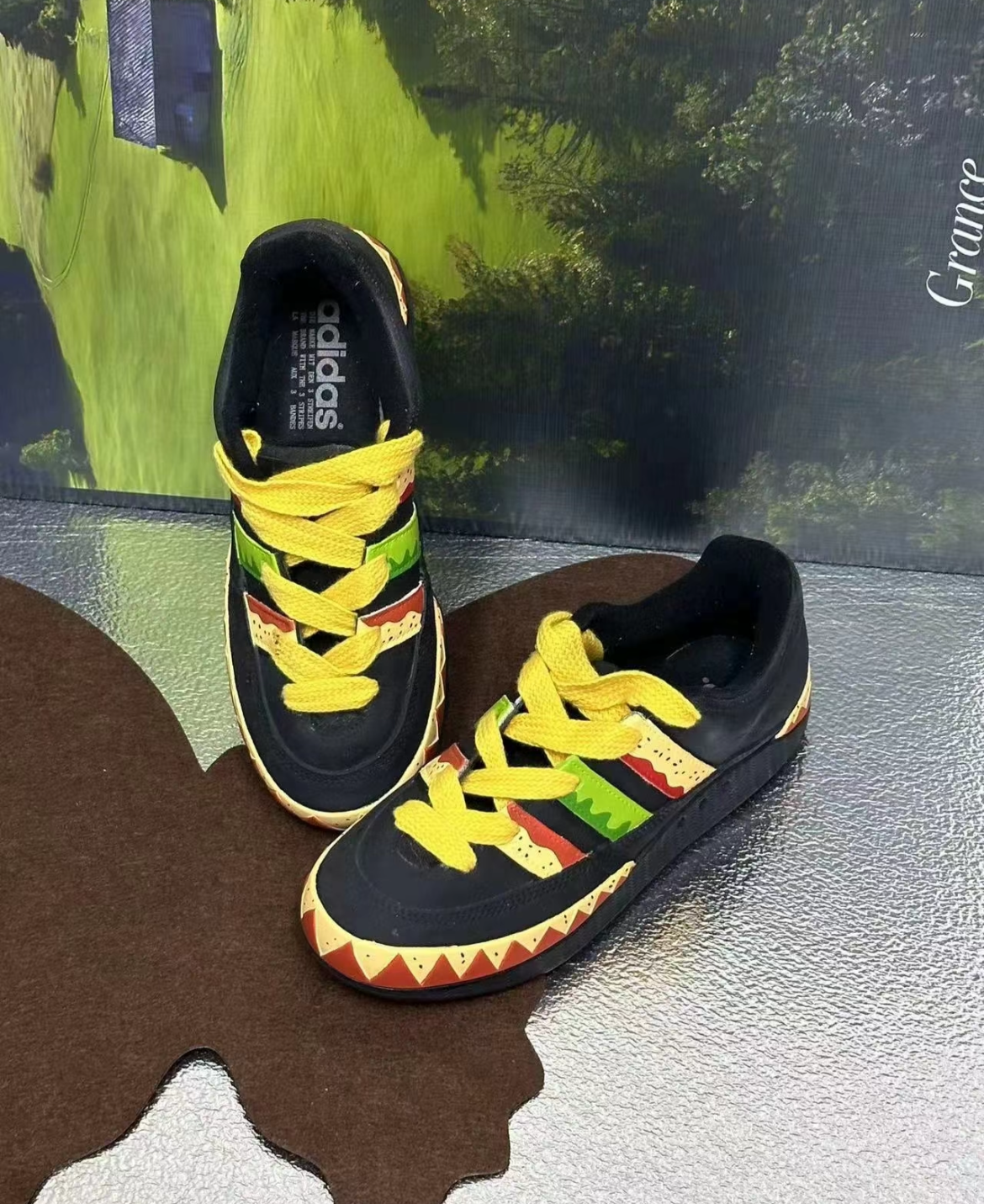 Uncle Luban Custom Adidas Originals Athletics “Burger Theme” Edition
