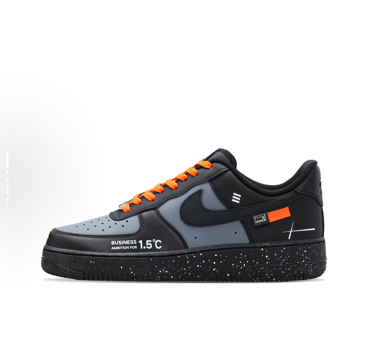 🎃 Uncle Luban “Pumpkin Voltage” – Custom AF1 Blackout Edition 🎃