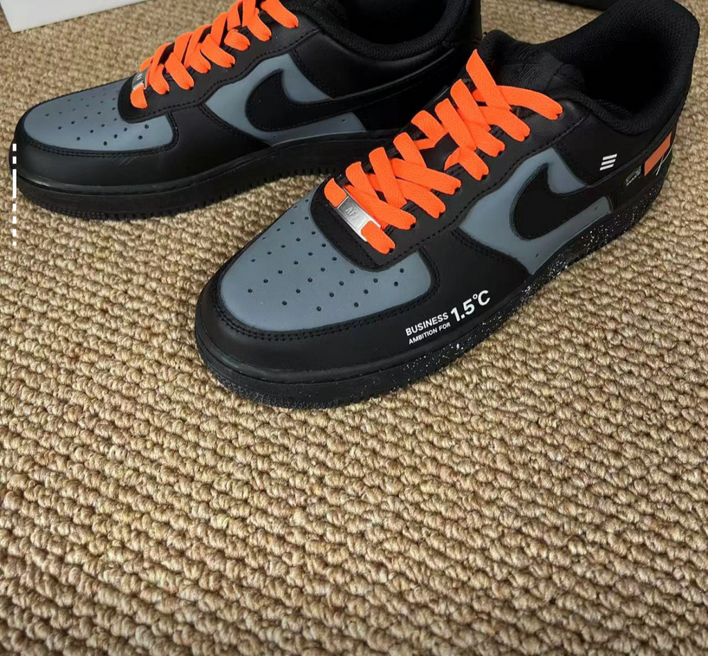 🎃 Uncle Luban “Pumpkin Voltage” – Custom AF1 Blackout Edition 🎃