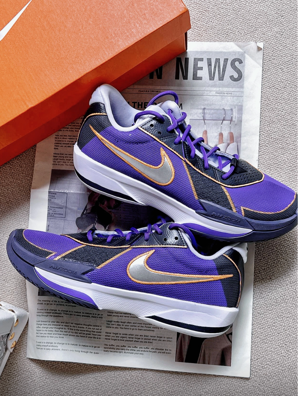 🟣 Nike GT Cut Academy – “Lakers Legacy” by Uncle Luban 🟣 Limited Release Only one pair per size – once it's gone, it's gone.