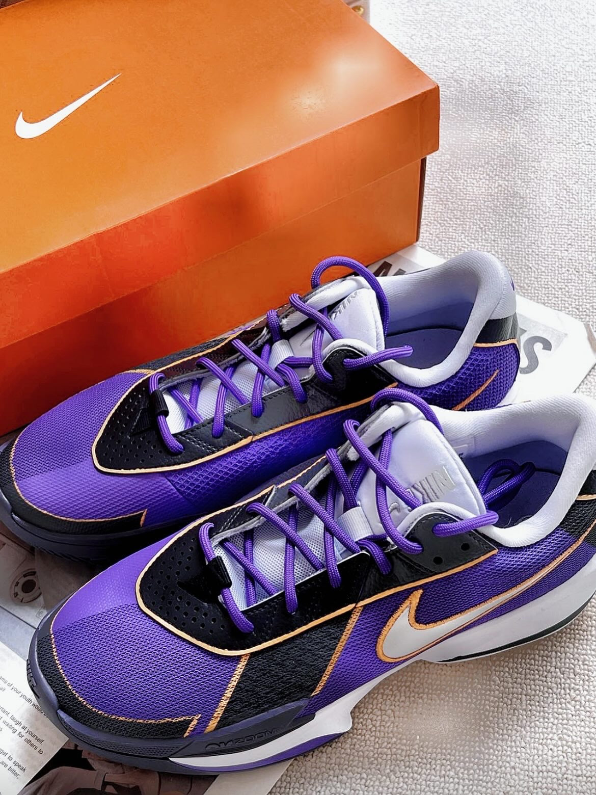 🟣 Nike GT Cut Academy – “Lakers Legacy” by Uncle Luban 🟣 Limited Release Only one pair per size – once it's gone, it's gone.