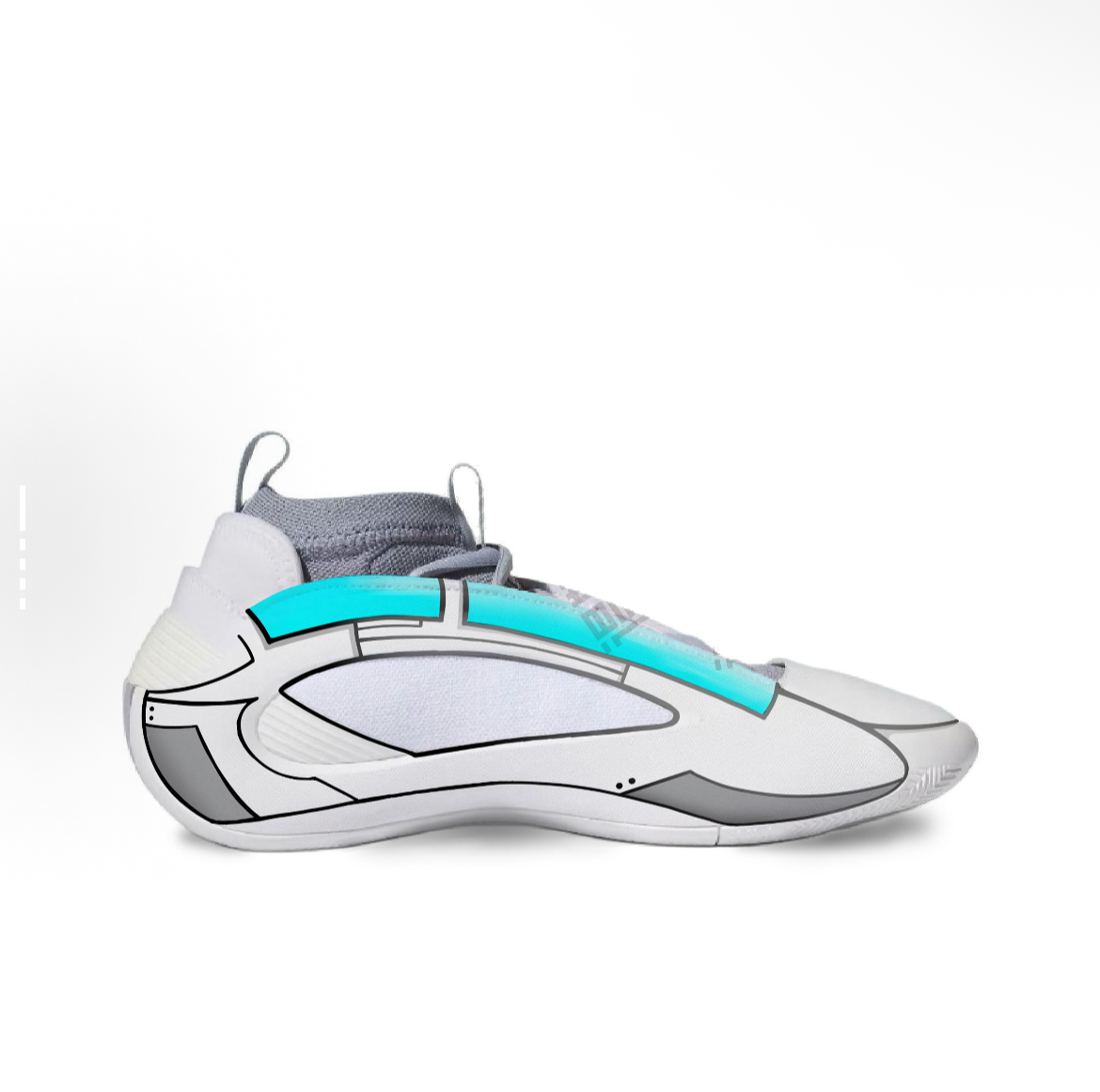 UncleLuban Custom James Harden Vol.8 “Back to the Future” – Hand-Painted Futuristic Limited Edition