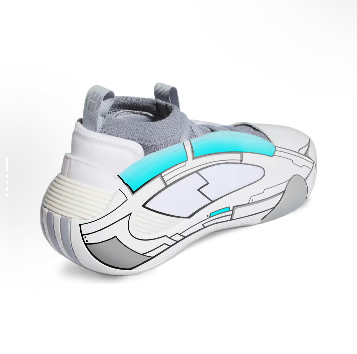 UncleLuban Custom James Harden Vol.8 “Back to the Future” – Hand-Painted Futuristic Limited Edition