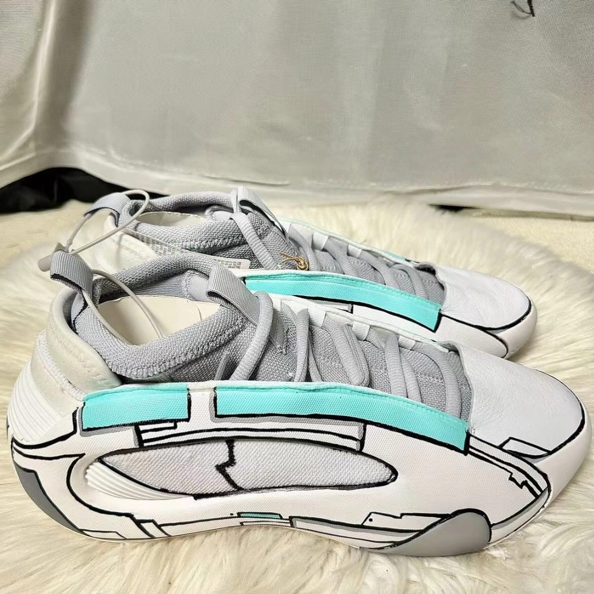 UncleLuban Custom James Harden Vol.8 “Back to the Future” – Hand-Painted Futuristic Limited Edition