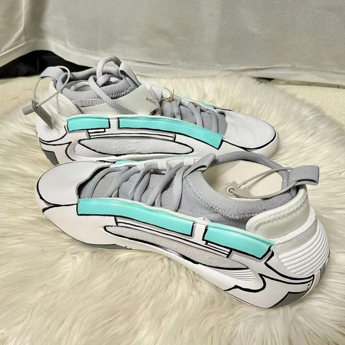 UncleLuban Custom James Harden Vol.8 “Back to the Future” – Hand-Painted Futuristic Limited Edition