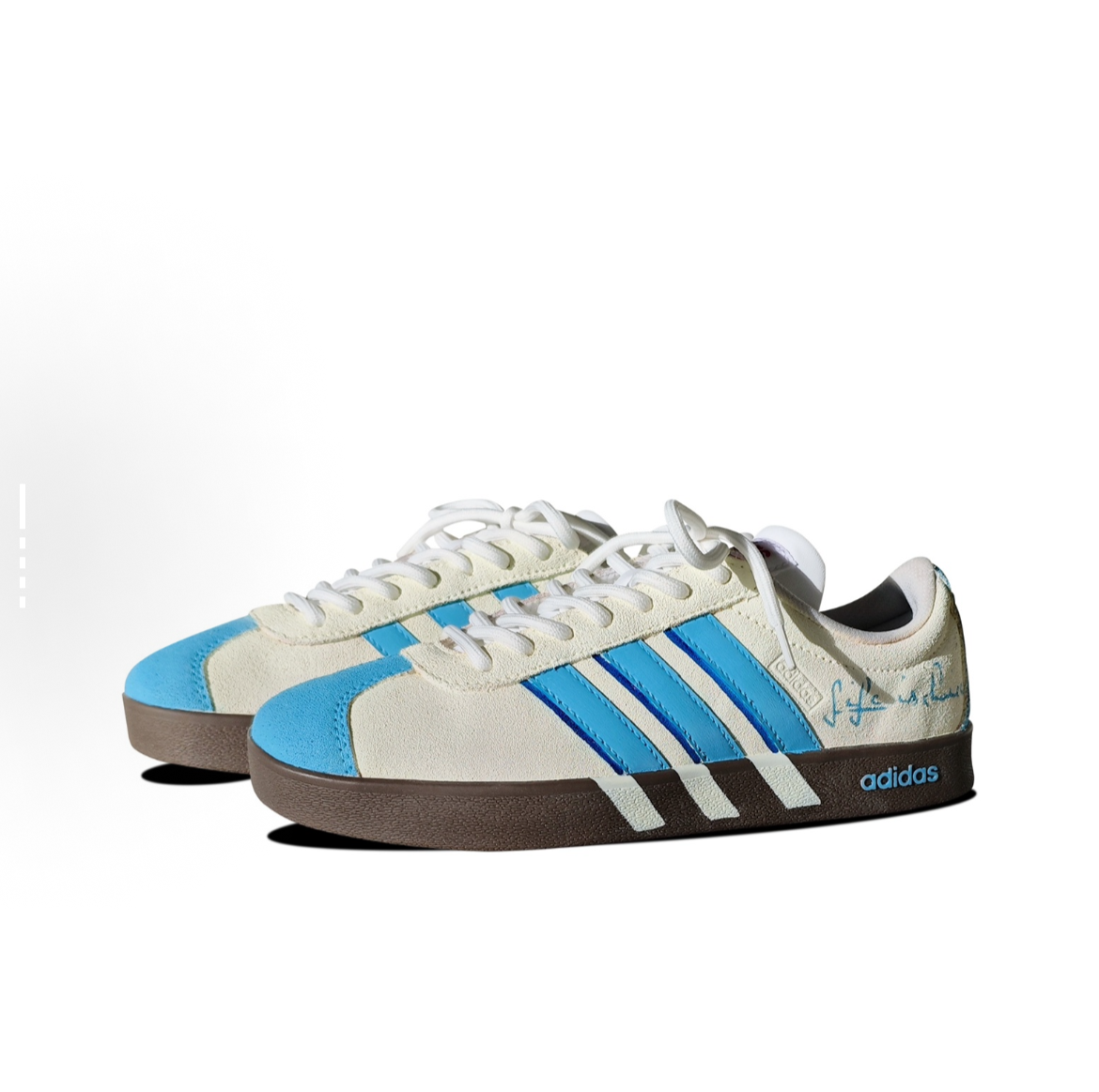 🌊 Salt Shore – Custom Adidas VL Court 2.0 by Uncle Luban