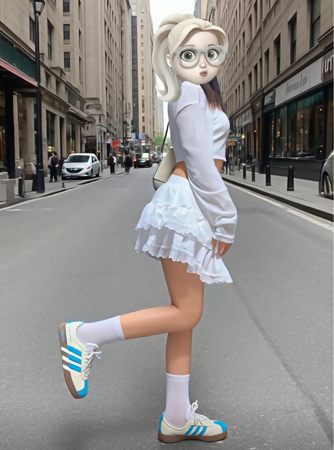🌊 Salt Shore – Custom Adidas VL Court 2.0 by Uncle Luban