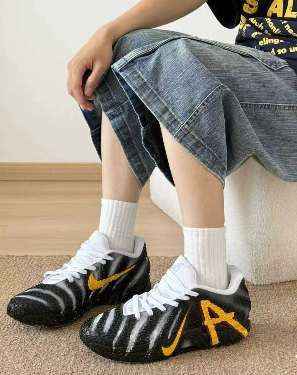 UncleLuban Black Panther Tribute — Custom Nike Ja Morant 3 (JA3) in Black/Gold